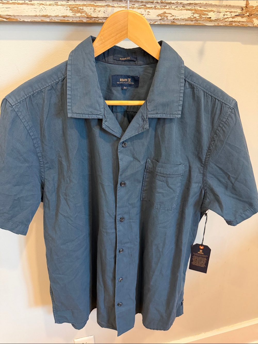Roark NWT Well Worn Cotton Shirt - Men's Size Large